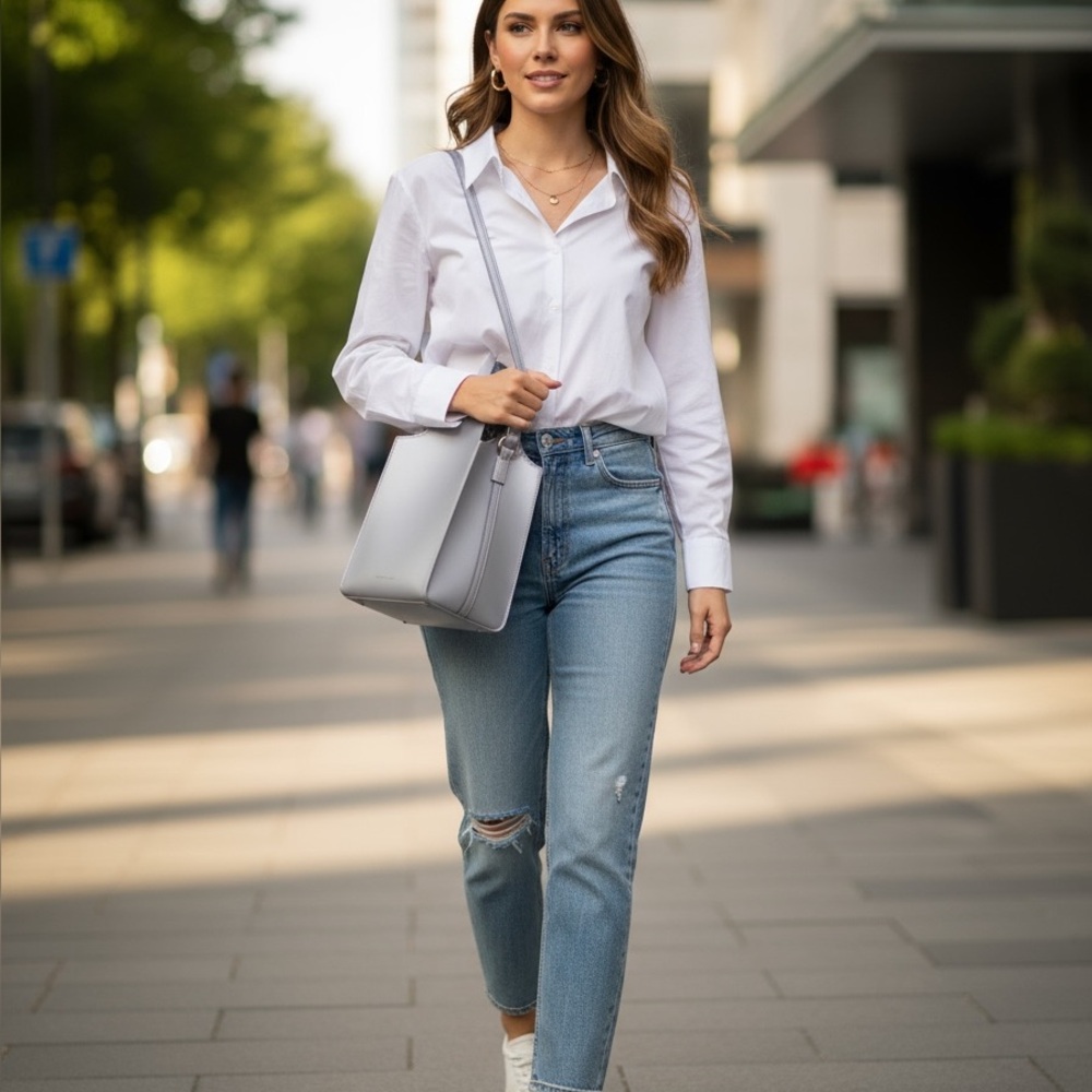017 BGS: Charles and Keith Square Bucket bag